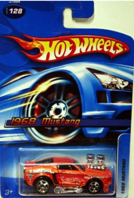 Hot Wheels 2006 1968 Mustang Orange Variation--- Card 128 No Series 1 64 Scale Hot Wheels 2006 1968 Mustang Orange Variation--- Card 128 No Series 1 64 Scale