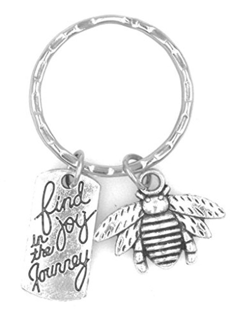 Find Joy in the Journey Bee Keychain 105N Find Joy in the Journey Bee Keychain 105N