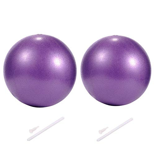 Myonly Physical Therapy Exercise Balls Mini Exercise Ball with Pump Small Bender Ball for Stability Barre Pilates Yoga Deep Tissue Massage Core Training and Physical Therapy Purple 2PCS Myonly Physical Therapy Exercise Balls Mini Exercise Ball with Pump Small Bender Ball for Stability Barre Pilates Yoga Deep Tissue Massage Core Training and Physical Therapy Purple 2PCS