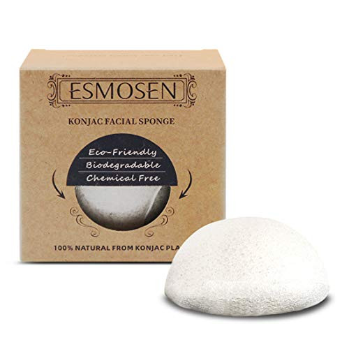 ESMOSEN Natural Konjac Facial Sponges for Gentle Face Cleansing and Exfoliation Round-Shape Konjac Daily Detoxifying Face Scrub ESMOSEN Natural Konjac Facial Sponges for Gentle Face Cleansing and Exfoliation Round-Shape Konjac Daily Detoxifying Face Scrub