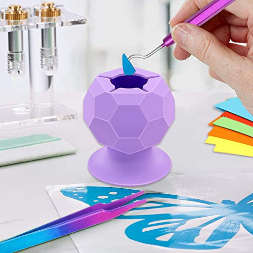 Suctioned Vinyl Weeding Scrap Collector  Vinyl Weeding Suctioned Scrap Collector for Vinyl Disposing  Purple