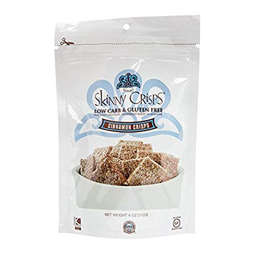 Skinny Crisps Cinnamon Gluten Free Crackers  Single 4oz Bag