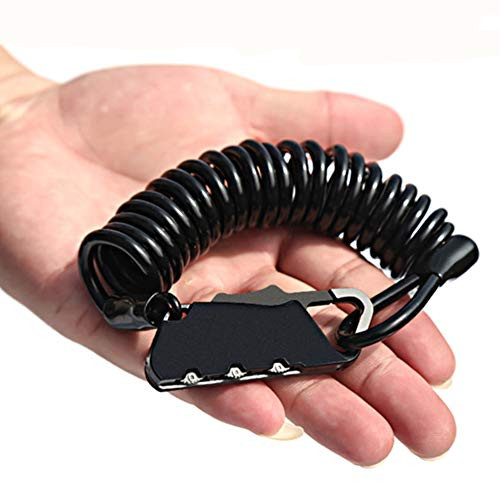 Mefashion Mini Portable Combination Lock 3 Digit Password Multifunctional Bike Bicycle Motorcycle Cable Lock Saddle Helmet Wheel Baby Carriage Luggage Ski 4x1500mm  Password Cable Lock