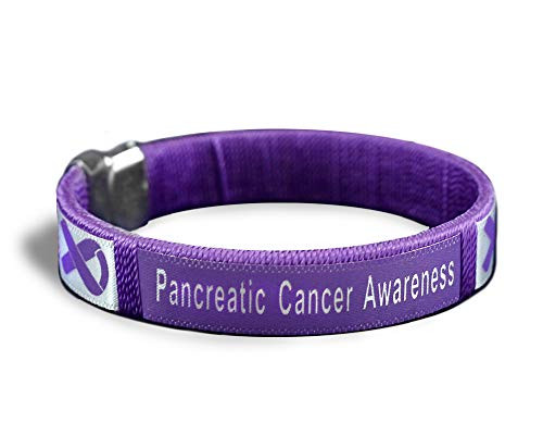 Fundraising For A Cause  Pancreatic Cancer Awareness Bangle Bracelet - Purple Ribbon Bangle for Pancreatic Cancer Awareness Events  1 Bracelet