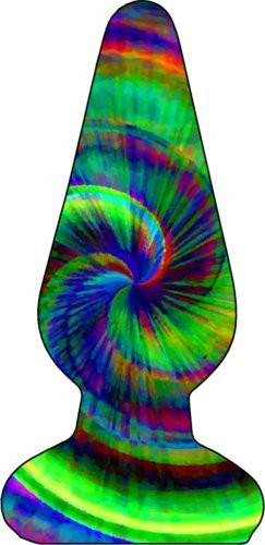 WickedGoodz Tie Dye Plug Vinyl Refrigerator Bumper Magnet - Gag Joke Magnet