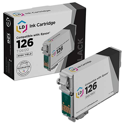 LD Remanufactured Ink Cartridge Replacement for Epson 126 T126120 High Yield Black LD Remanufactured Ink Cartridge Replacement for Epson 126 T126120 High Yield Black