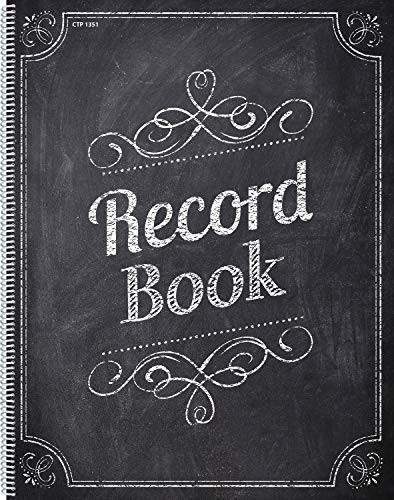 Creative Teaching Press Chalk It Up Record Book  Black White Spiral Bound 8.5" x 11"  Teaching Material Organizer   1351