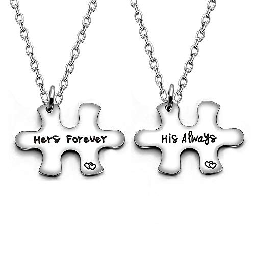 Couple Pendant Necklace Puzzles 