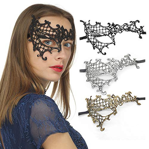 Masquerade Eye Mask for Women Luxury Lace Halloween Mask Venetian Eye Mask Carnival Mardi Gras Mask for Party Prom Ball Bar Costume Cosplay Vintage Mask Party Supplies 3Pack Half-face Masquerade Eye Mask for Women Luxury Lace Halloween Mask Venetian Eye Mask Carnival Mardi Gras Mask for Party Prom Ball Bar Costume Cosplay Vintage Mask Party Supplies 3Pack Half-face