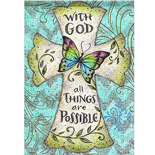 5D DIY Diamond Painting Crystal Rhinestone Kits for Adults Full Round Drill Cross-Stitch Patterns for Decor Butterfly 11.8x15.7in 1 Pack by Cenda