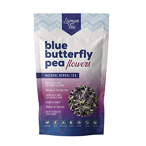 Blue Butterfly Pea Flowers Clitoria Ternatea Anchan - Magic Colour Changing Tea - 50g 1.8oz Blue Butterfly Pea Flowers Clitoria Ternatea Anchan - Magic Colour Changing Tea - 50g 1.8oz