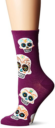 Socksmith Big Muertos Skull Royal Purple One Size