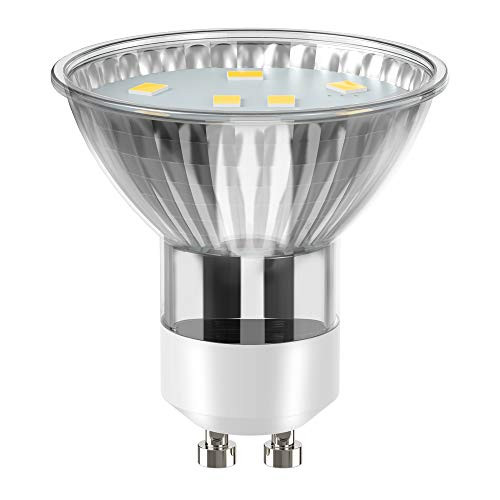 GU10 LED Light Bulbs  3W  240 Lumens  3000K Warm White  120 Beam Angle  LED Bulbs for Recessed Track Lighting  GU10 Base  50W Halogen Bulbs Equivalent