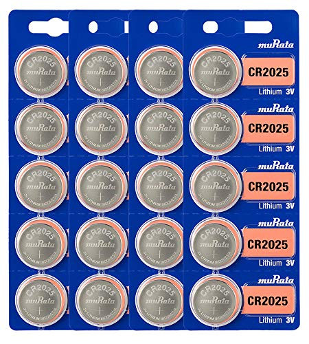 Murata CR2025 Battery 3V Lithium Coin Cell - Replaces Sony CR2025  20 Batteries
