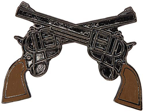 EagleEmblems P60295 Pin-Gun Revolvers Crossed  1''