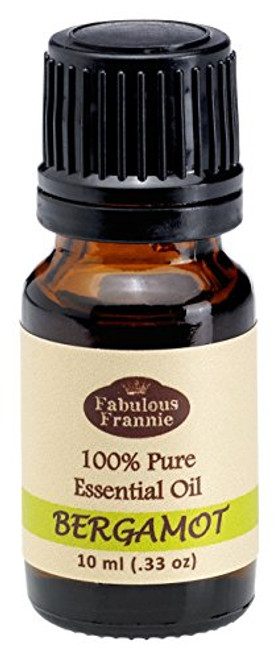 Bergamot 100% Pure  Undiluted Essential Oil Therapeutic Grade - 10 ml. Great for Aromatherapy