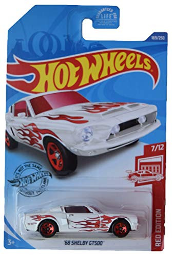 DieCast Hotwheels '68 Shelby GT500  White  169 250  Red Edition 7 12