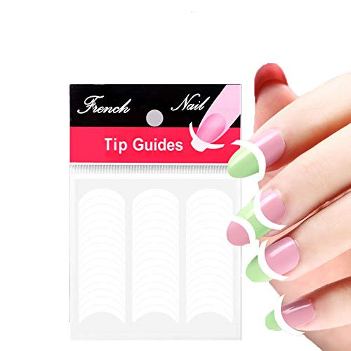 1200 Pieces French Manicure Nail Art Stickers French Nail Stickers French Manicure Kit Self Adhesive Nail Tips for Nail Art Design and Pattern Application DIY Decoration 25 Sheets 1200 Pieces French Manicure Nail Art Stickers French Nail Stickers French Manicure Kit Self Adhesive Nail Tips for Nail Art Design and Pattern Application DIY Decoration 25 Sheets