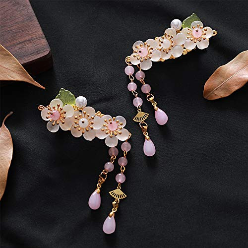 DAWEIF 1Pc 2Pcs Antiquity Chinese Hanfu Flowers Hair Comb Tassel Hair Clips Girls Kids Headwear Hair Accessories 08 DAWEIF 1Pc 2Pcs Antiquity Chinese Hanfu Flowers Hair Comb Tassel Hair Clips Girls Kids Headwear Hair Accessories 08