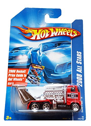 Hot Wheels 2008 All Stars 055 55 Semi Fast II on Beckett Card 1 64 Scale