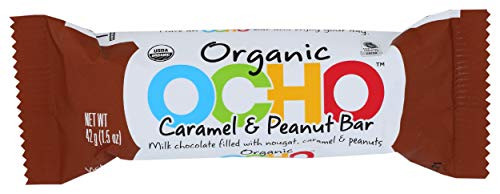 OCHO Candy Organic Candy Bar  Caramel Peanut  1.4 Oz
