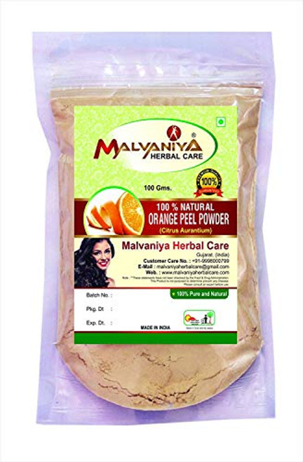 100% Natural Orange Peel  CITRUS AURANTIUM  Powder for NATURALLY GLOWING SKIN by Malvaniya Herbal Care  100 g . 100% Natural Orange Peel  CITRUS AURANTIUM  Powder for NATURALLY GLOWING SKIN by Malvaniya Herbal Care  100 g .