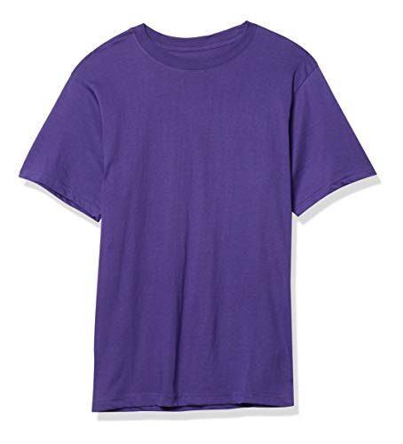 Smith's Workwear Men's Quick Dry Short Sleeve Crew Neck TEE  Purple  X-Large
