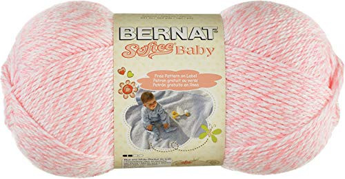 Bernat Softee Baby Yarn  5 oz  Baby Pink Marl  1 Ball