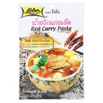 Lobo Brand Thai Red Curry Paste 1.76 Oz  Pack of 3  Thai Seasoning