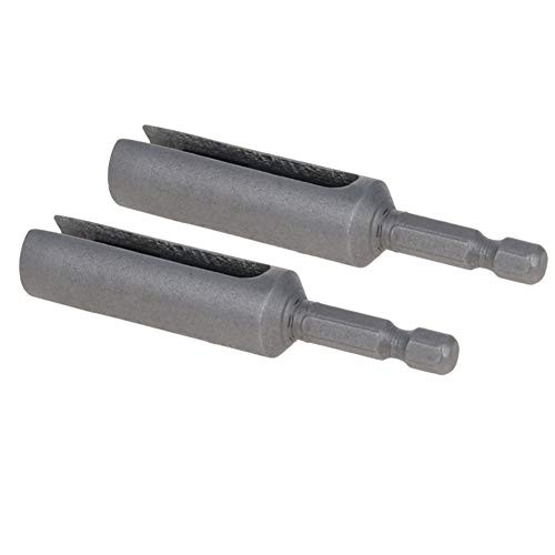 Utoolmart 10mm Nut Driver  1 4" Quick-Change Hex Shank Slotted Drill Bit Socket Wrench Tool  80mm Length 2pcs