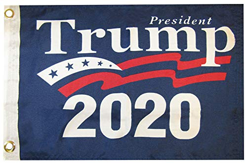 Trade Winds 12x18 President Trump 2020 Blue 100D Woven Poly Nylon Flag 12"x18" Banner Grommets Heavy Duty RUF Trade Winds 12x18 President Trump 2020 Blue 100D Woven Poly Nylon Flag 12"x18" Banner Grommets Heavy Duty RUF