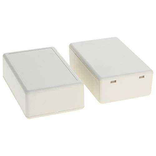 Fielect 1.97" x 1.10" x 0.59" White Junction Box ABS Plastic Junction Project Box Enclosure Case For Electronic Projects 2Pcs