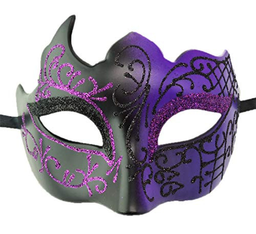 Mens Masquerade Mask Vintage Greek Roman Mask Venetian Party Mask Halloween Mardi Gras Mask Z Purple Mens Masquerade Mask Vintage Greek Roman Mask Venetian Party Mask Halloween Mardi Gras Mask Z Purple