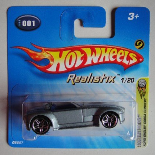 HOT WHEELS 2005 FIRST EDITIONS REALISTIX GRAY FORD SHELBY COBRA CONCEPT 1 20 SHORT CARD HOT WHEELS 2005 FIRST EDITIONS REALISTIX GRAY FORD SHELBY COBRA CONCEPT 1 20 SHORT CARD