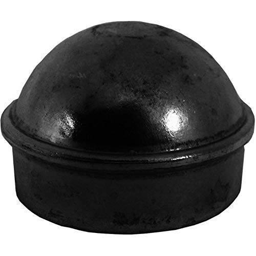1-7 8" Chain Link Fence Post Cap - Use for 1-7 8" Outside Diameter Post Pipe - Black Powder Coated Aluminum Chain Link Post Cap