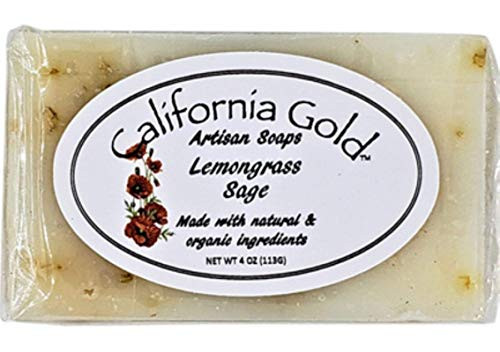 Natural and Organic Lemongrass Sage Bar Soap 1-4 oz. bar Natural and Organic Lemongrass Sage Bar Soap 1-4 oz. bar