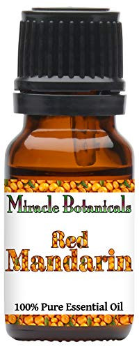 Miracle Botanicals Red Mandarin Essential Oil - 100% Pure Citrus Reticulata - Therapeutic Grade - Italy 10ml