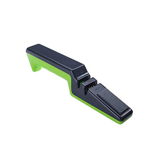 Knife Sharpener Tweippy Sharpener Household Kitchen Whetstone Multifunction Scissors Whetstone with Sharpening Stones  19.5 x 2.8 x 4.5 cm  black