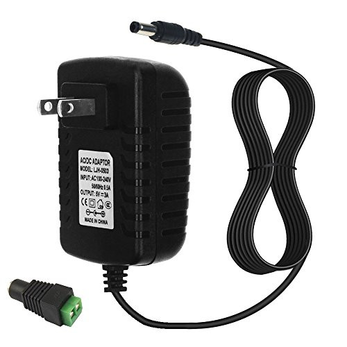 ALITOVE 5V 3A 15W AC 100V~240V to DC Power Supply Adapter Converter Charger 5.5x2.1mm Plug for WS2812B WS2811 WS2801 SK6812 LED Pixel Strip Light CCTV Camera Security System Computer Project