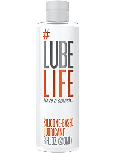 LubeLife Anal Lubricant - Thick Silicone Based Lube  8 Ounce Waterproof Anal Sex Lube for Men  Women and Couples  Free of Parabens  Glycerin and Oil