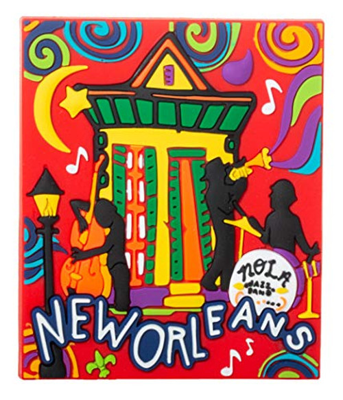 New Orleans Jazz Fest Colorful Music Souvenir Refrigerator Magnet