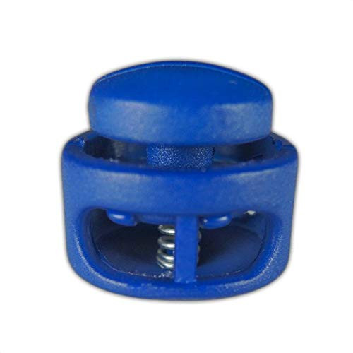 PARACORD PLANET Double Barrel Cord Lock Draw String Toggle Stopper  Choose from 5  10  and 20 Pack Sizes  Blue  10 Pack