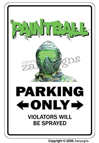 PAINTBALL Sign paint ball player sport guns gear masks team paintballs ball  Indoor Outdoor  12" Tall Plastic Sign