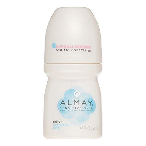 Almay Anti-Perspirant  and  Deodorant  Sensitive Skin  Roll-On  Fragrance Free 1.7 oz  Pack of 3