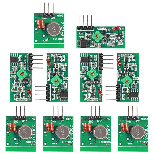 5Pcs 433MHz RF Wireless Transmitter and Receiver Module Kit for Arduino ARM MCU  and for Raspberry pi