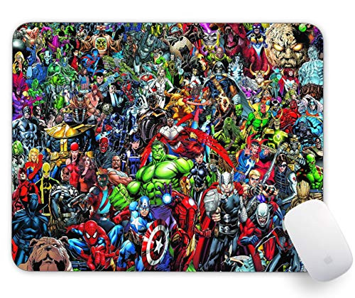 Marvel Heroes Mouse Pad Non Slip Rubber Mousepad Gaming Office Rectangle Mouse Mat -Marvel Heroes