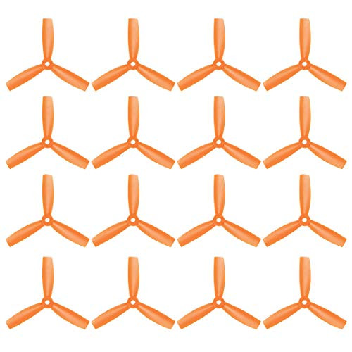 uxcell RC Propellers 4045 4x4.5 Inch CW CCW 3-Vane for Quadcopter Multirotor Orange 8 Pairs