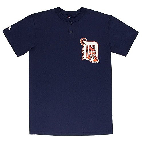 MLB Detroit Tigers Two Button Youth Jersey Shirt Large