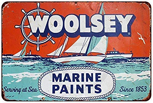 MAIYUAN New Tin Sign Woosley Marine Paints Marina Vintage Aluminum Metal Sign 8x12  YCY4058