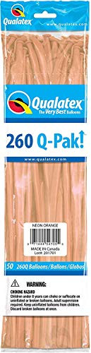 Qualatex Party Balloons  260Q  Orange